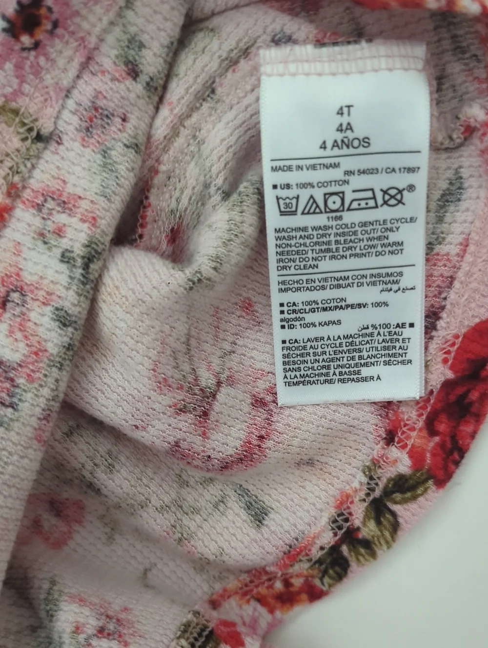 Old Navy Thermal Floral T-shirt Bundle 4T